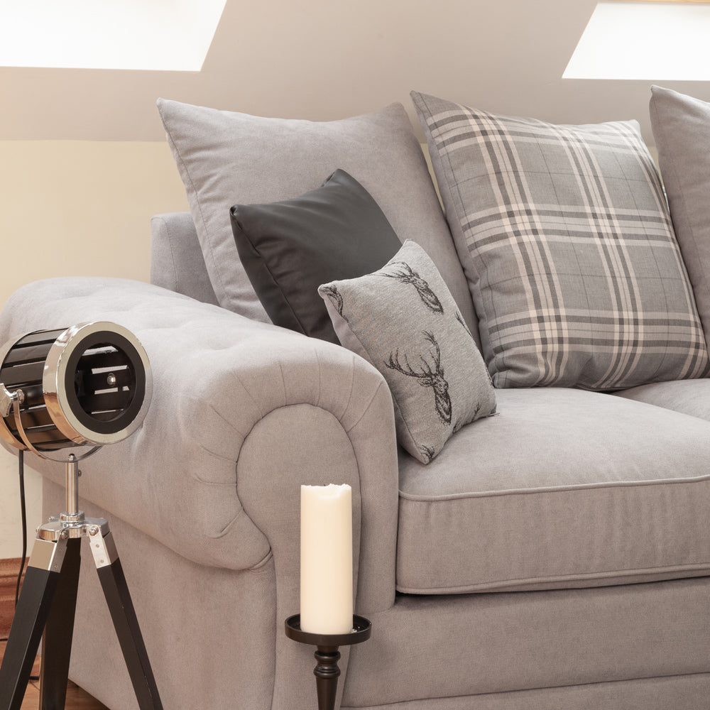 Verona Scatterback Sofa Grey Large Corner