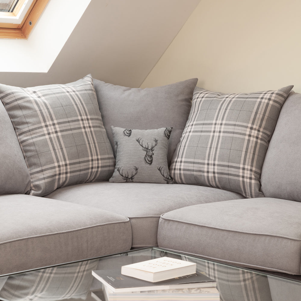 Verona Scatterback Sofa Grey Large Corner