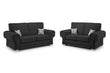 Verona Fullback Sofa Black 3+2 Set