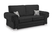 Verona Fullback Sofa Black 3 Seater