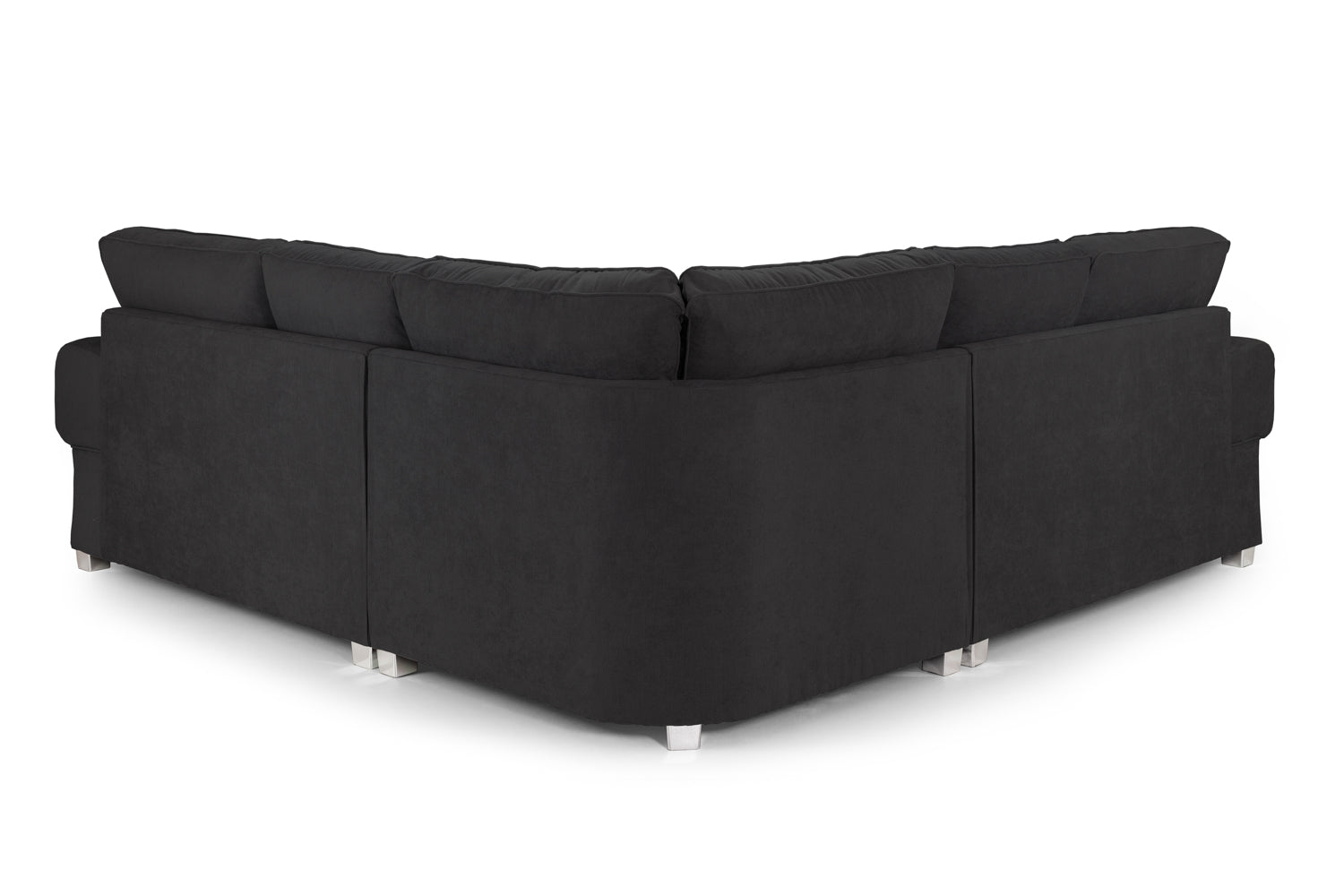 Verona Fullback Sofa Black Large Corner