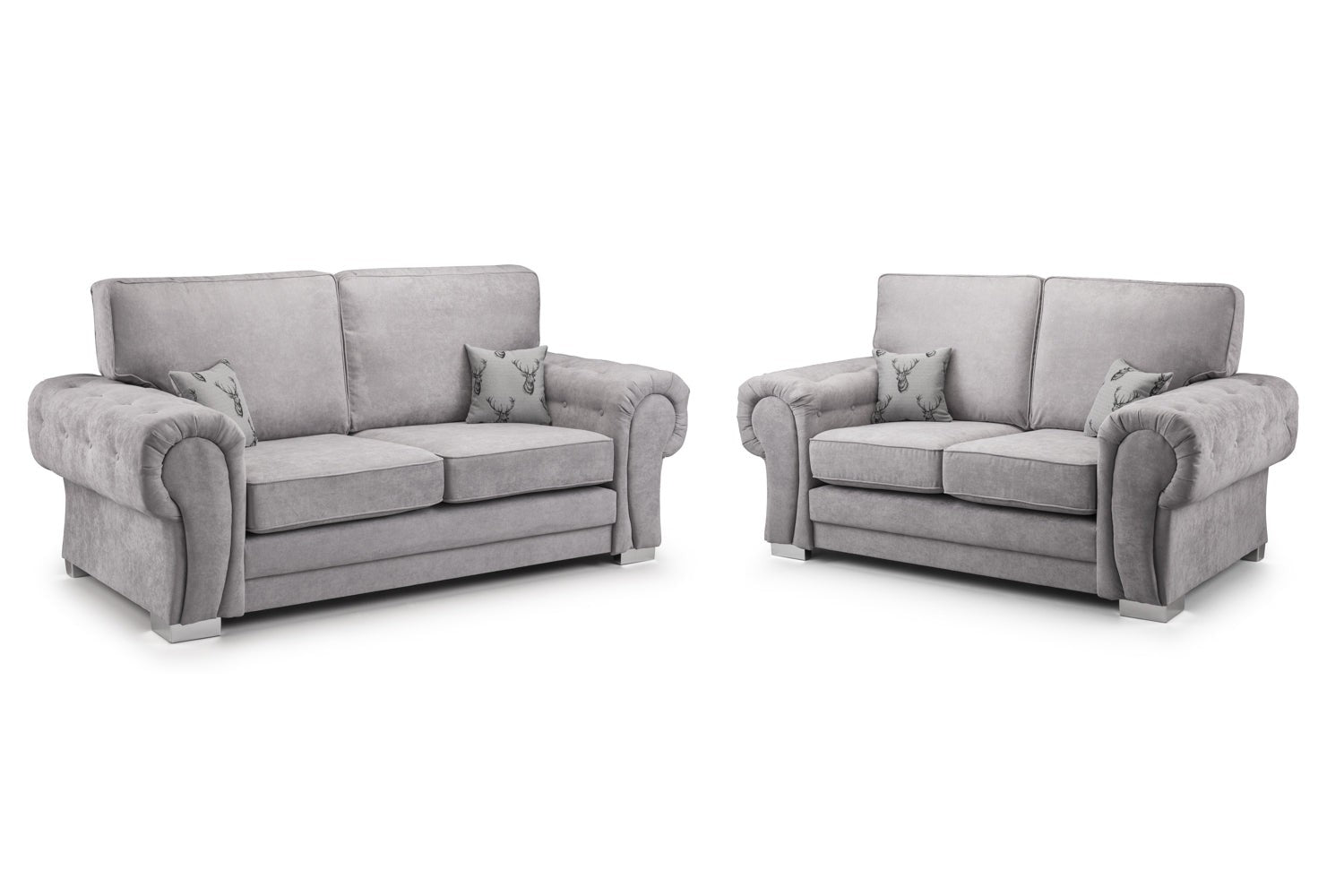 Verona Fullback Sofa Grey 3+2 Set