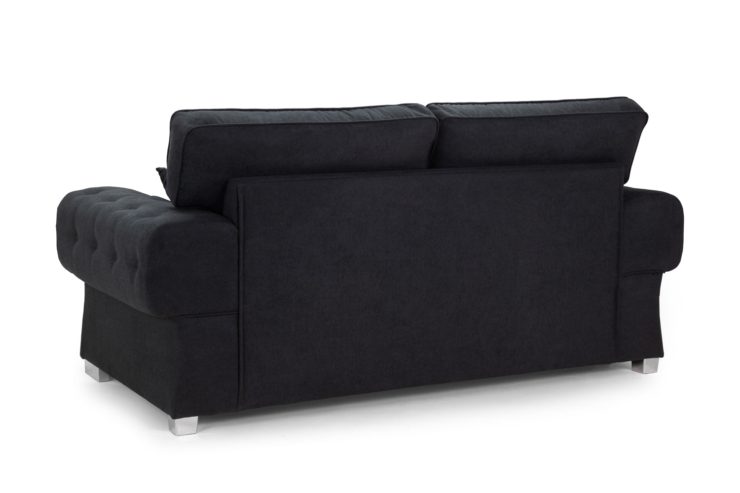 Verona Fullback Sofa Bed Black 3 Seater