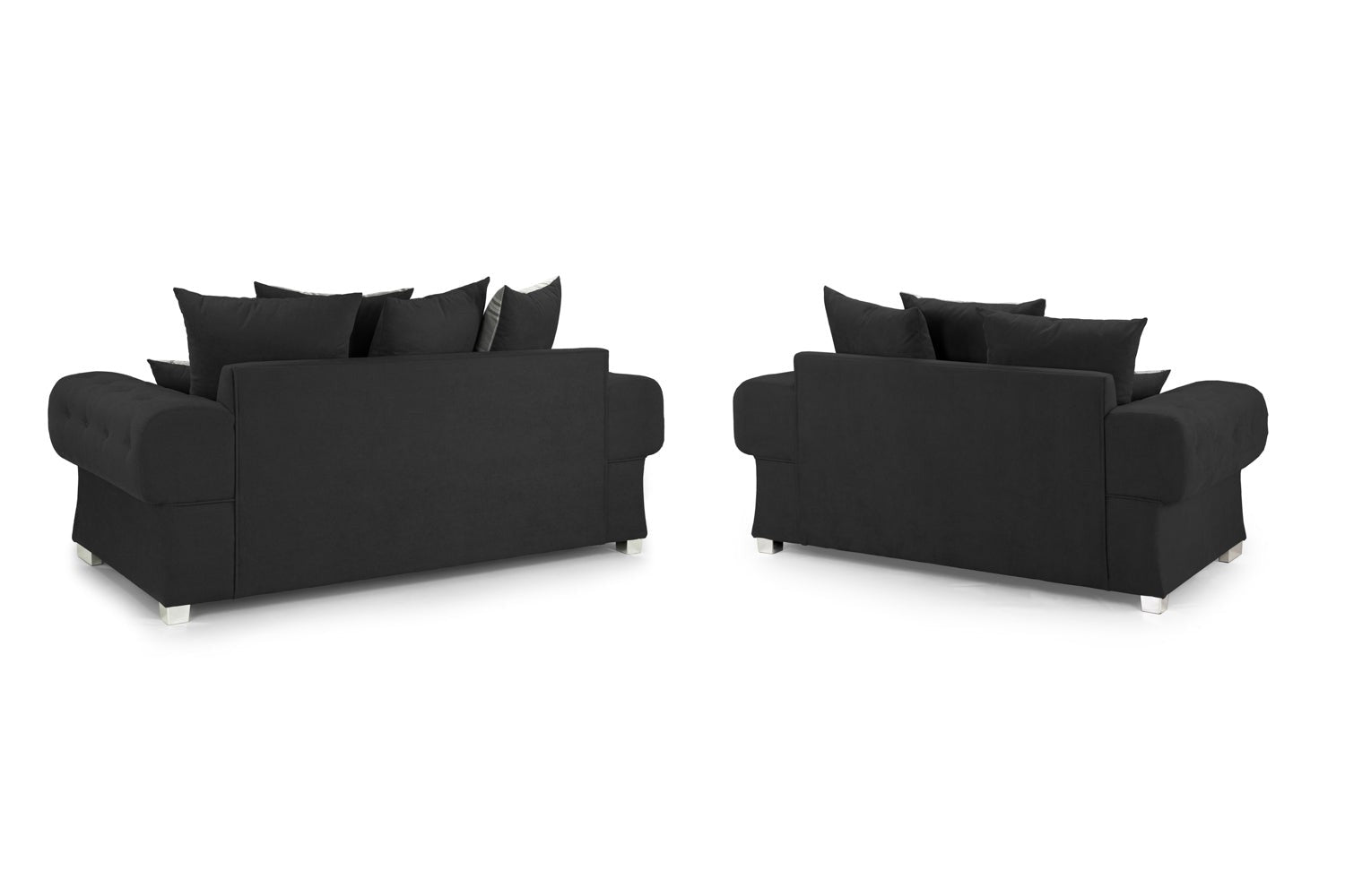 Verona Scatterback Sofa Black 3+2 Set