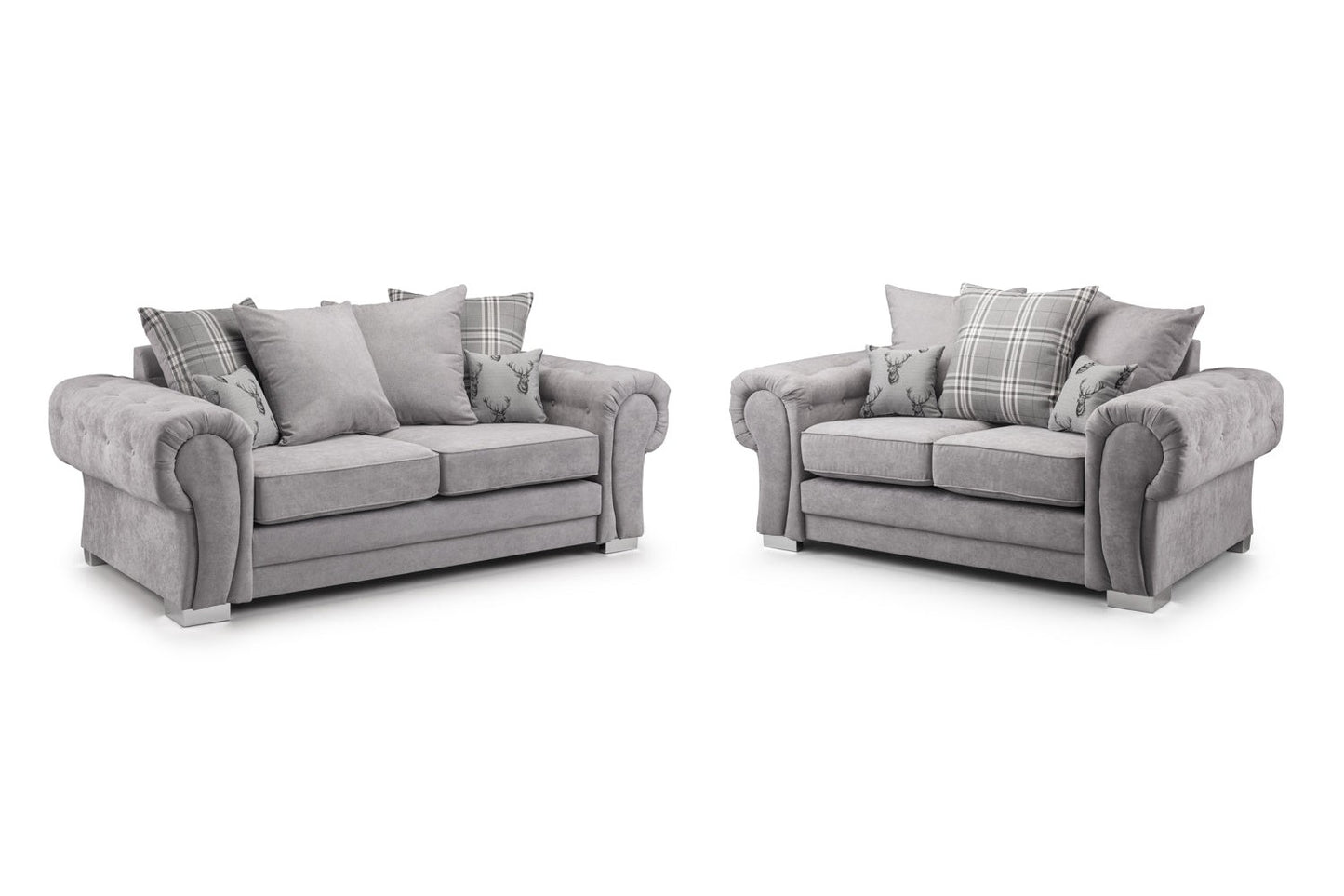 Verona Scatterback Sofa Grey 3+2 Set