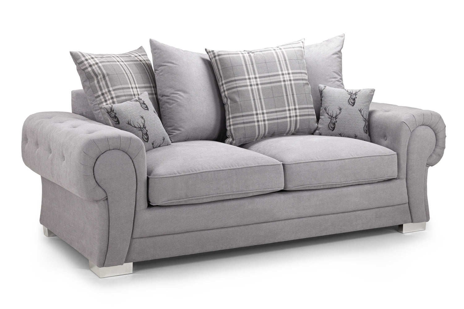 Verona Scatterback Sofa Bed Grey 3 Seater