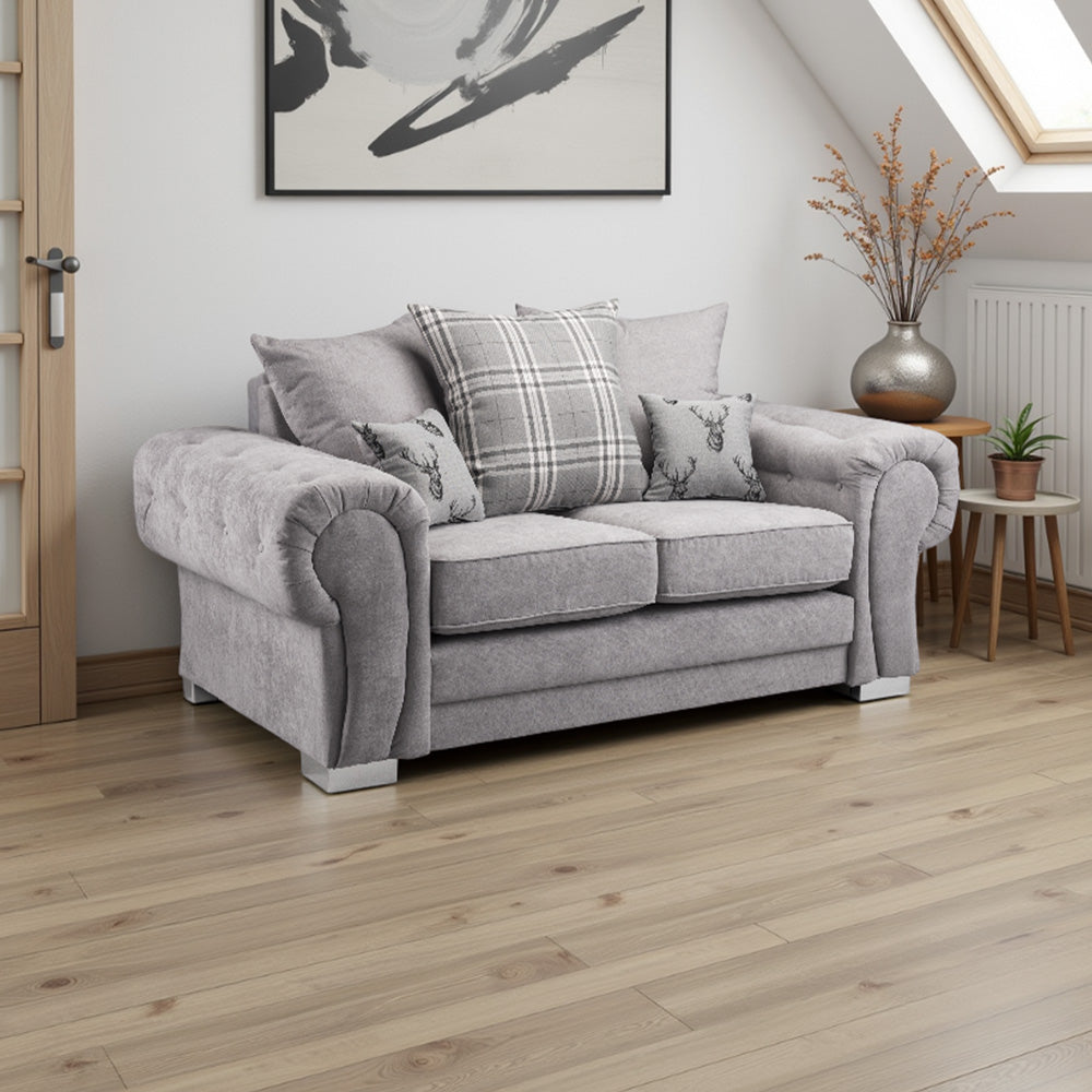 Verona Scatterback Sofa Grey 2 Seater