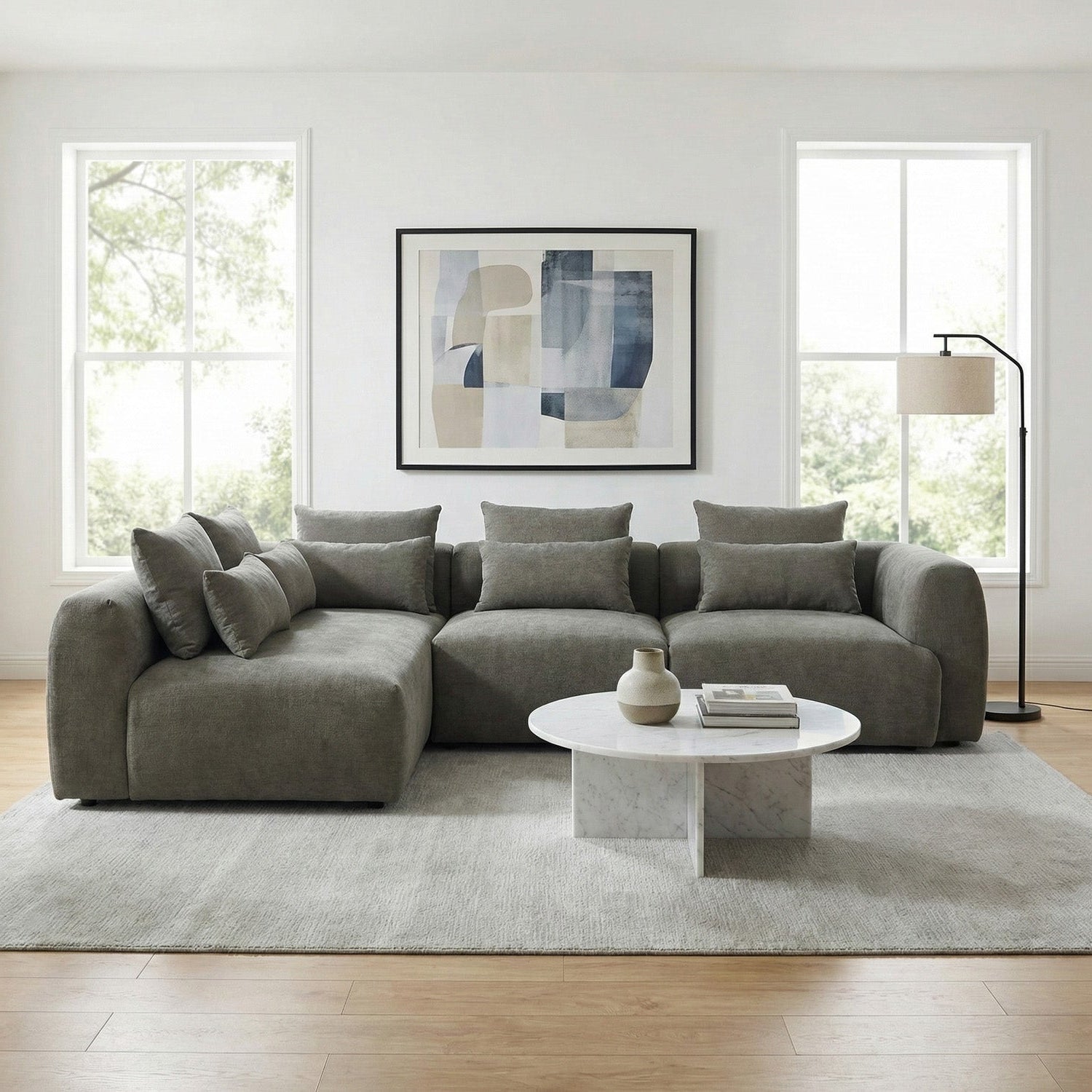 Willow Sofa Left Hand Facing Corner Moss