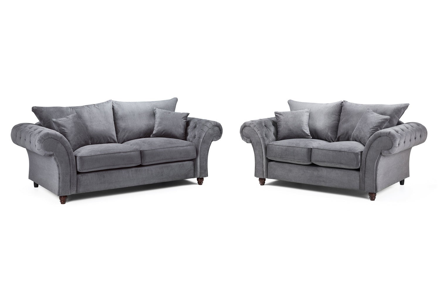 Windsor Fullback Sofa Grey 3+2 Set