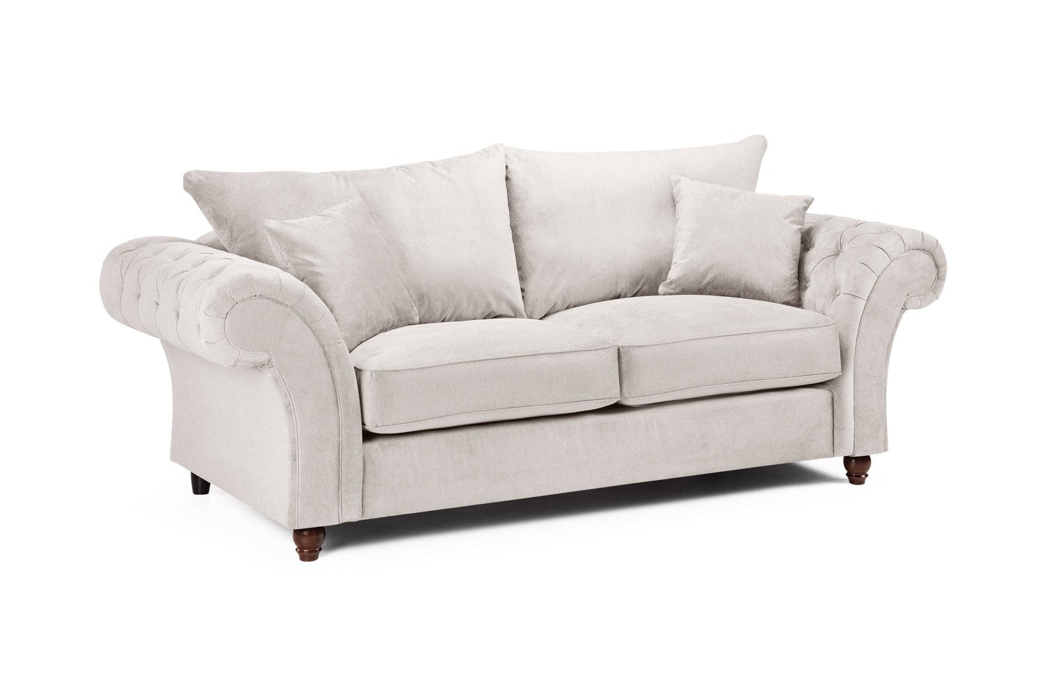 Windsor Fullback Sofa Stone 3 Seater