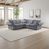 Windsor Fullback Sofa Grey Large Corner