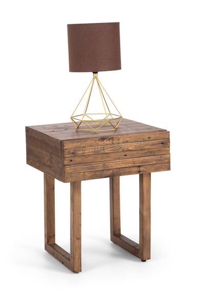 Wren 1 Drawer Lamp Table Cashew