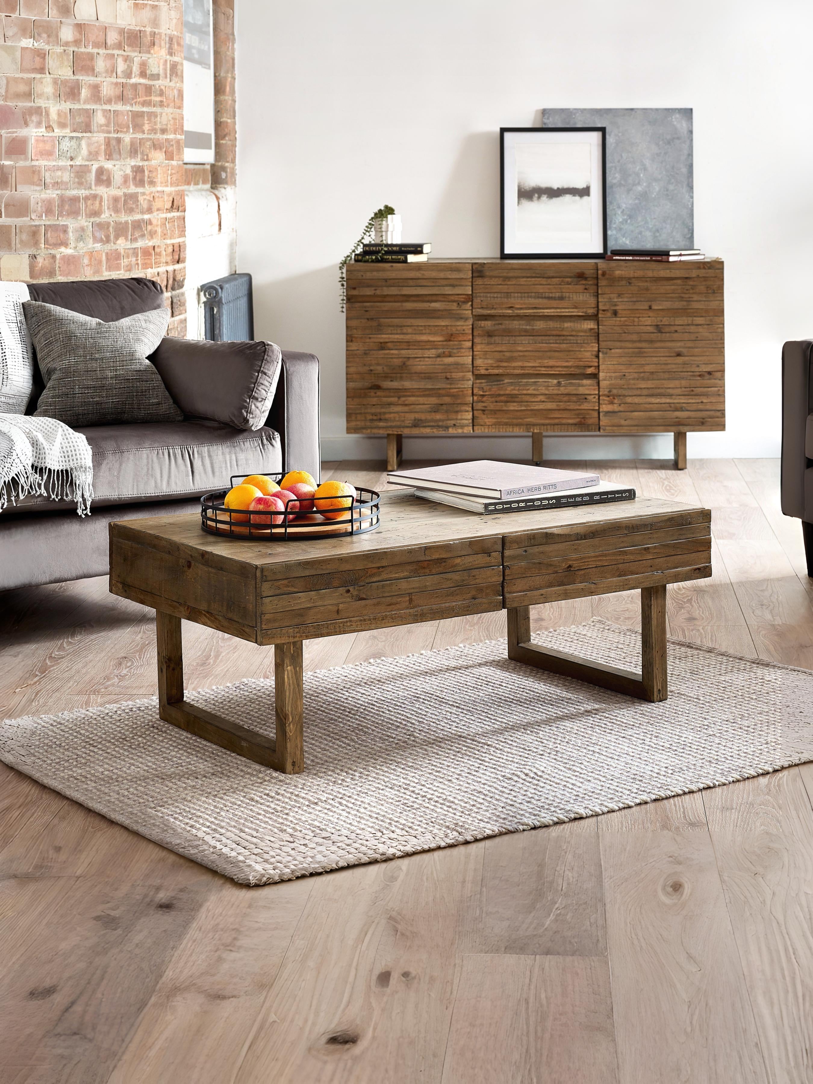 Wren 2 Drawer Coffee Table Cashew