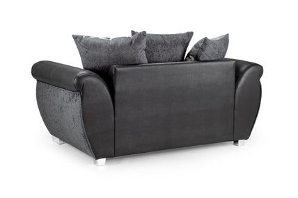 Shannon Sofa Black/Grey 2 Seater