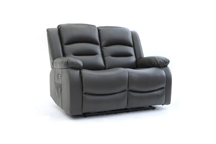 Alva Electric Recliner Sofa Grey 2 Seater