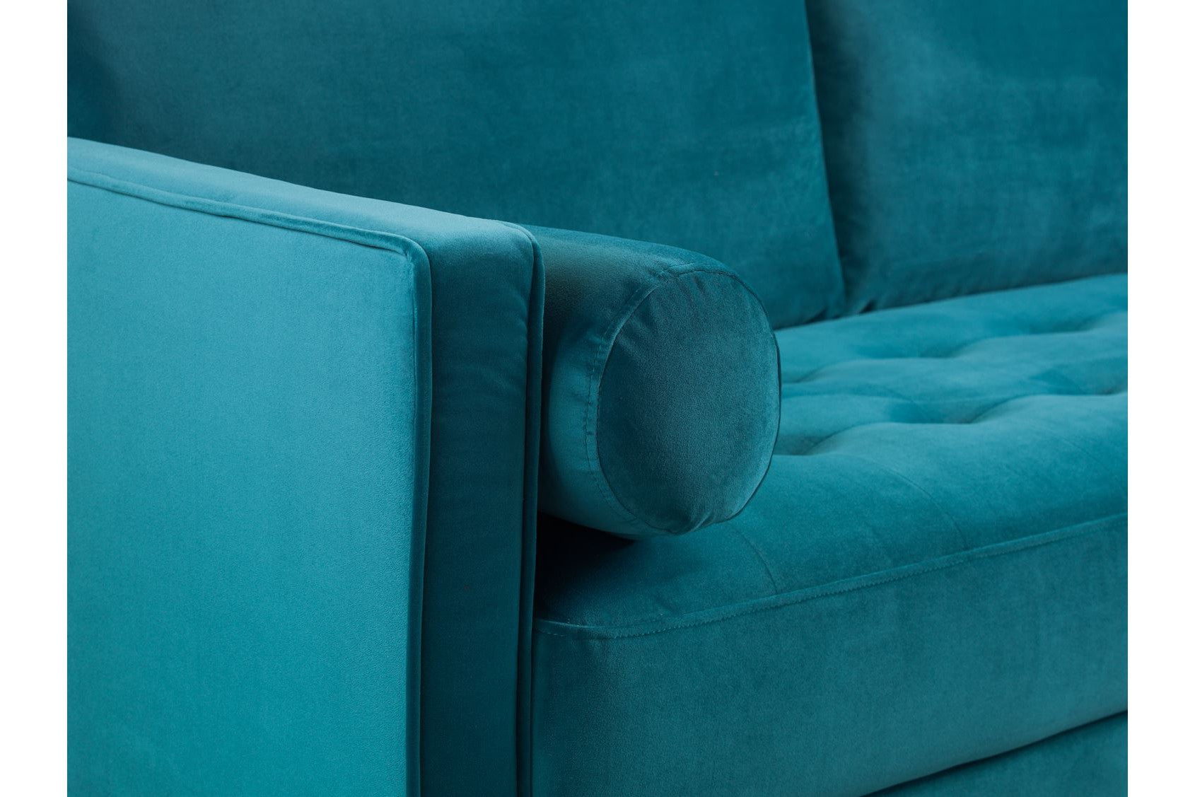 Harper Sofa Plush Teal 3 Seater