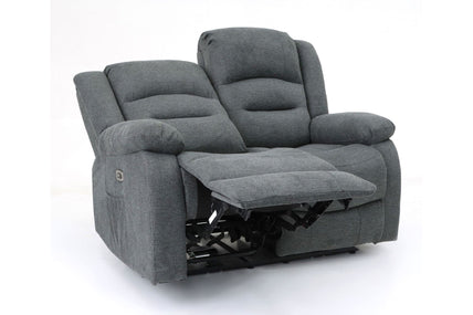 Alva Electric Recliner Sofa Graphite 2 Seater