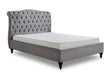 Rosa Bed Frame Single Light Grey