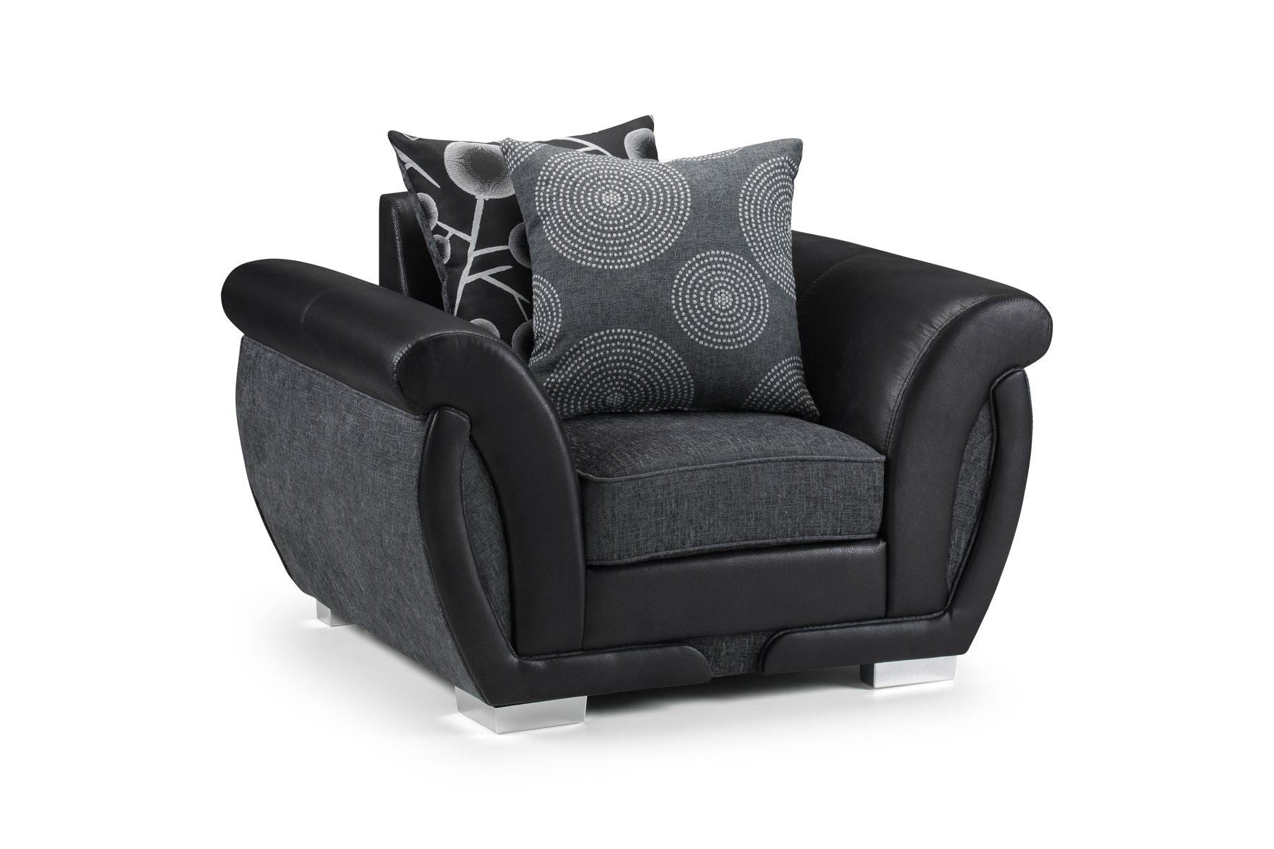 Shannon Sofa Black/Grey Armchair