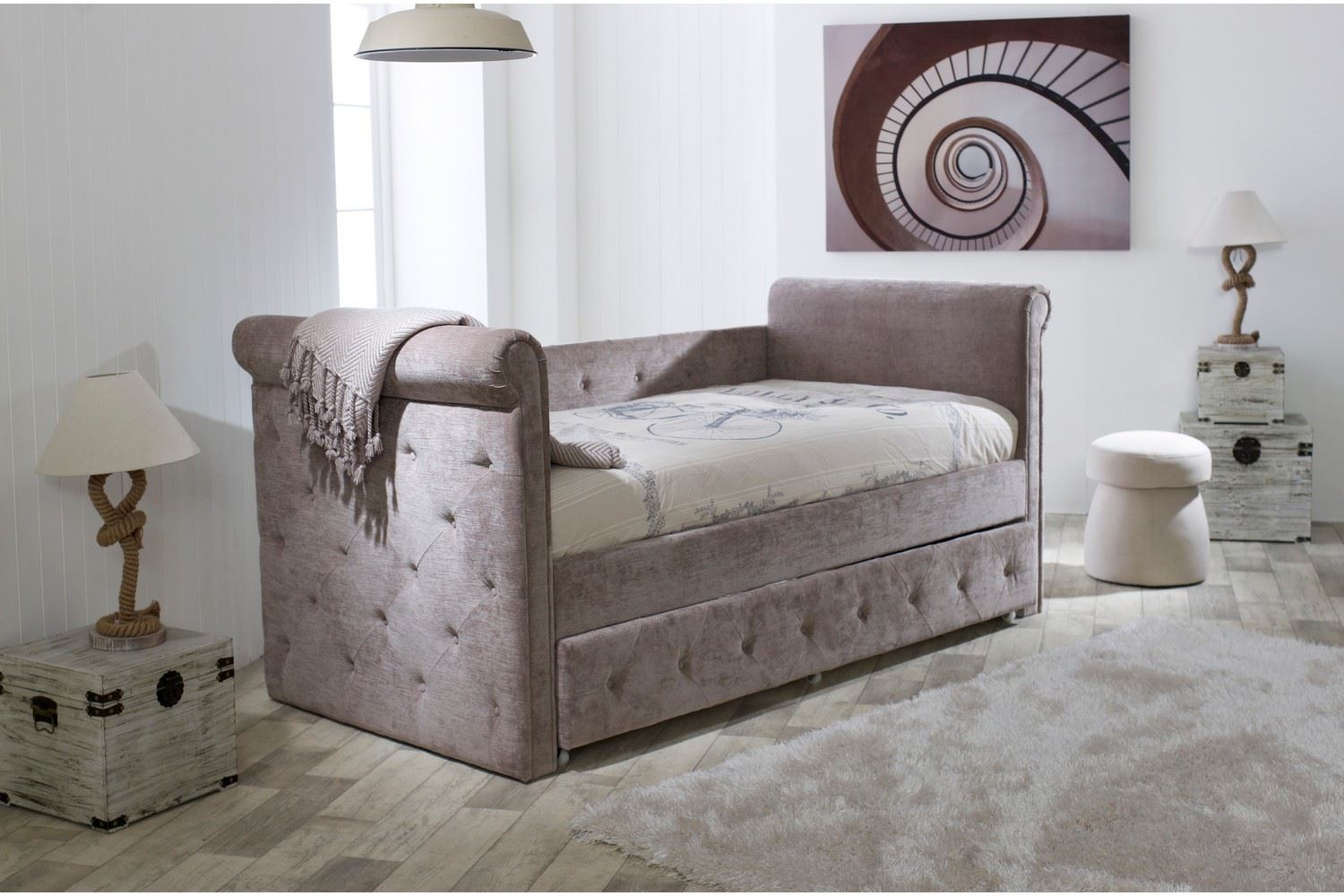 Zodiac Bed Frame Single Mink