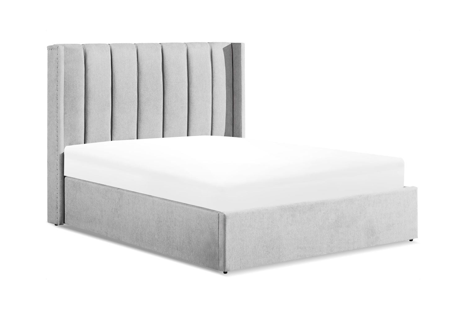 Amber Bed Frame Double Grey