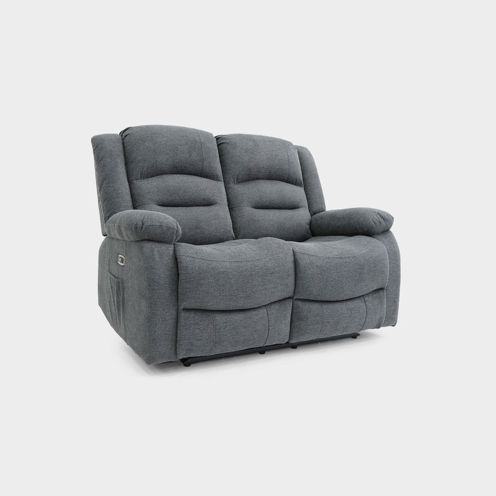 Alva Electric Recliner Sofa Graphite 2 Seater