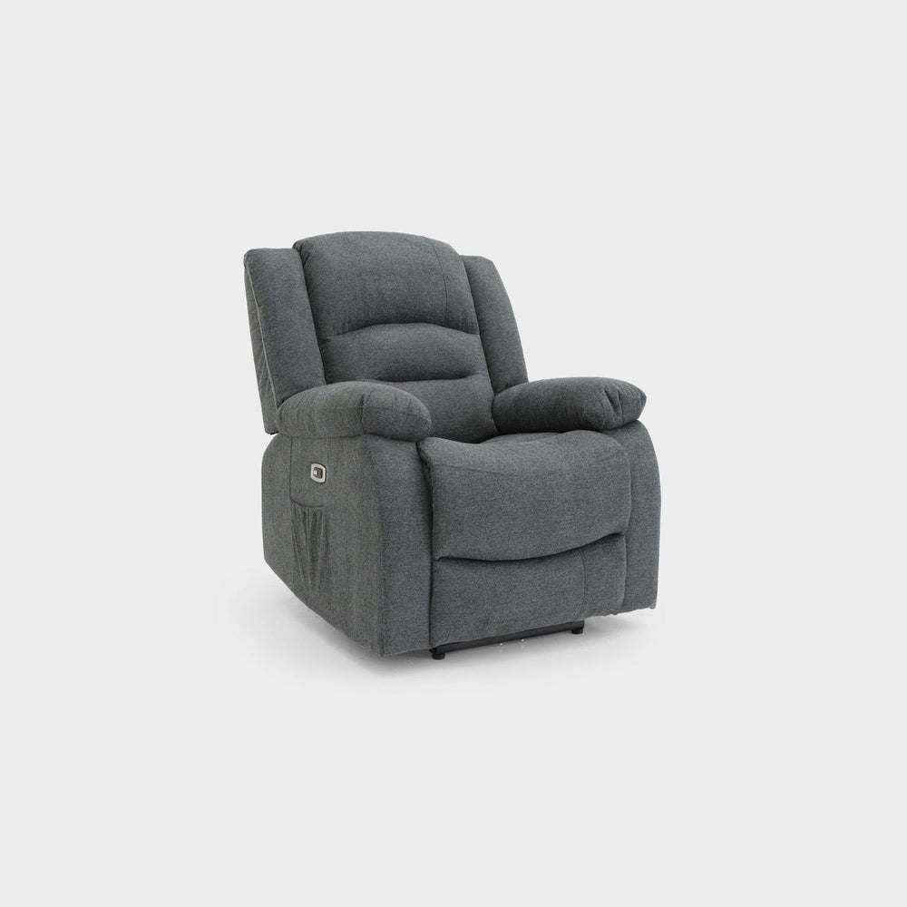 Alva Electric Recliner Sofa Graphite Armchair