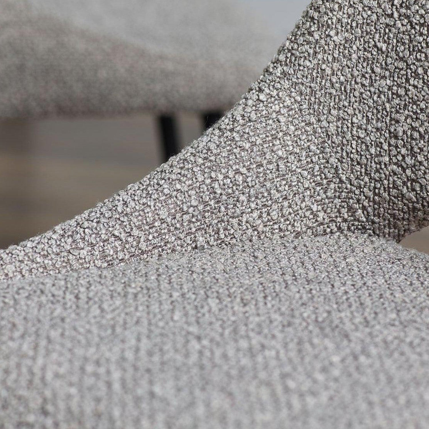 Apis Set Of 2 Dining Chairs Boucle Grey