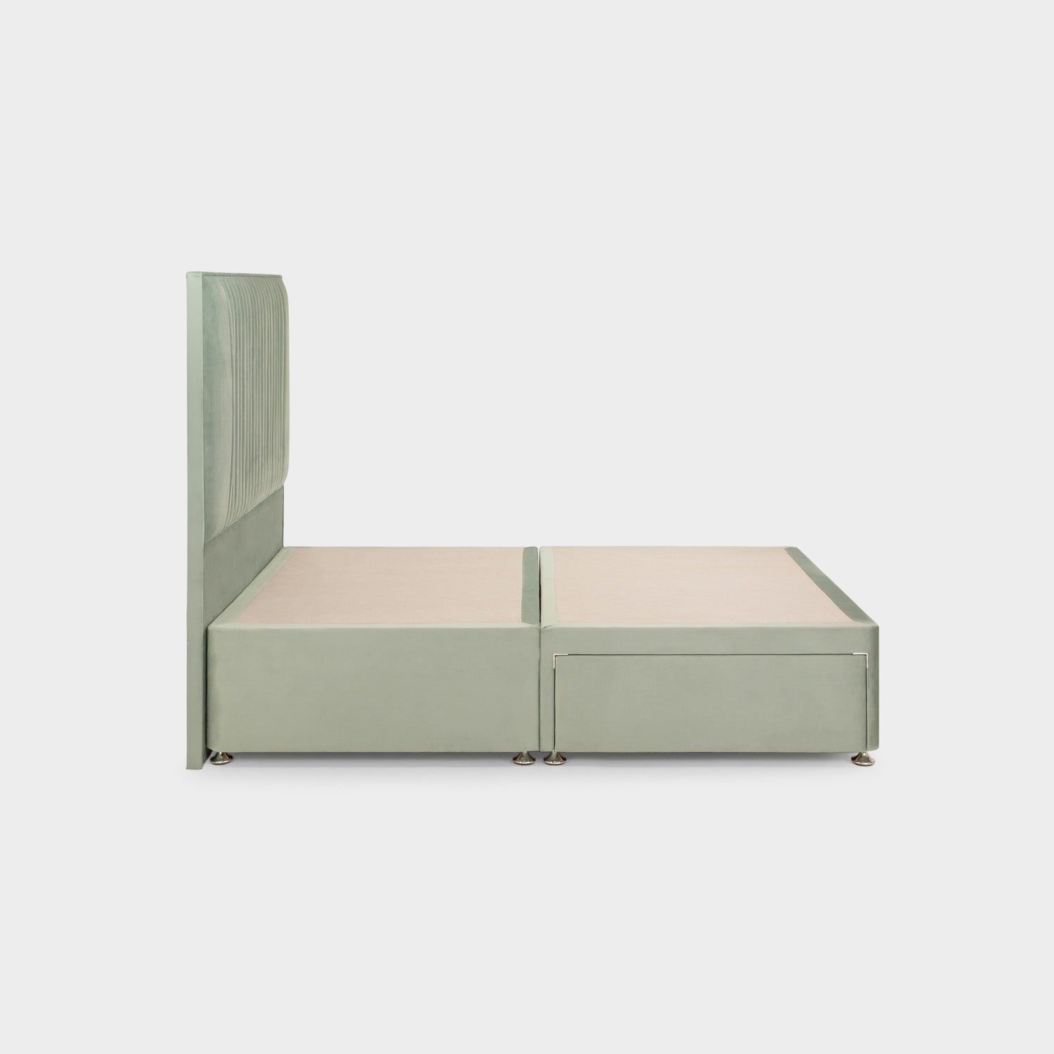 Bea 2 Drawer Bed Double Plush Sage 2 Drawers