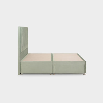 Bea 2 Drawer Bed Double Plush Sage 2 Drawers