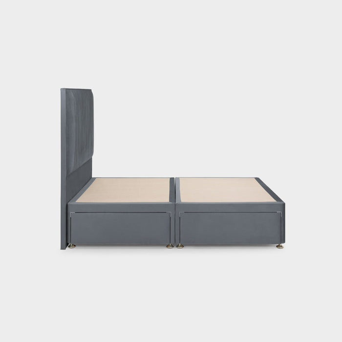 Bea 4 Drawer Bed King Plush Steel 4 Drawers