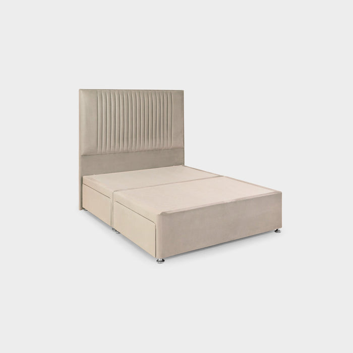 Bea 4 Drawer Bed King Plush Stone 4 Drawers