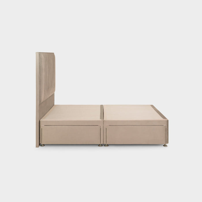 Bea 4 Drawer Bed Super King Plush Stone 4 Drawers
