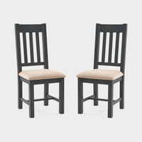 Bee Set of 2 Dining Chairs Grey