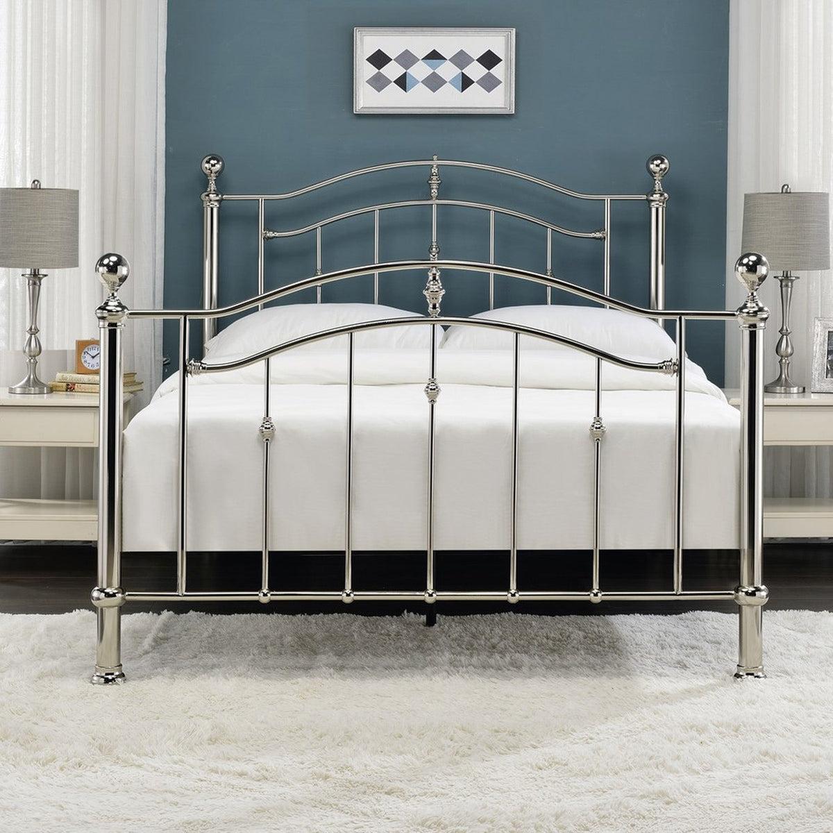 Callisto Bed Frame Double Chrome
