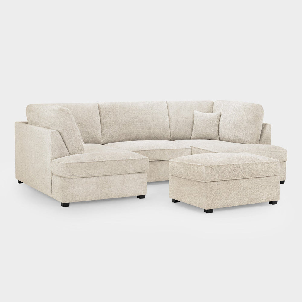 Carnaby Sofa Boucle Beige U Shape Corner