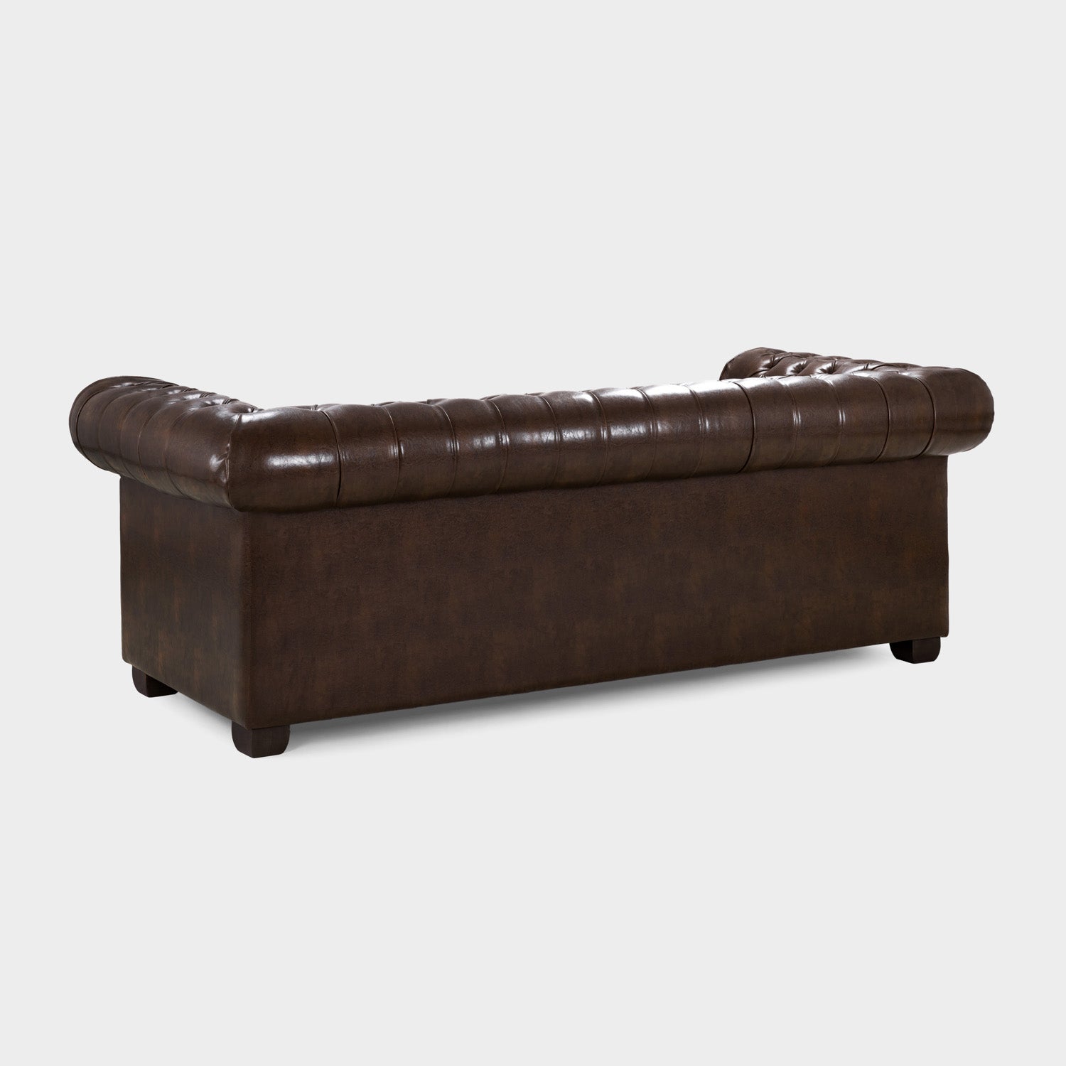 Chesterfield Sofa Antique Brown 3 Seater