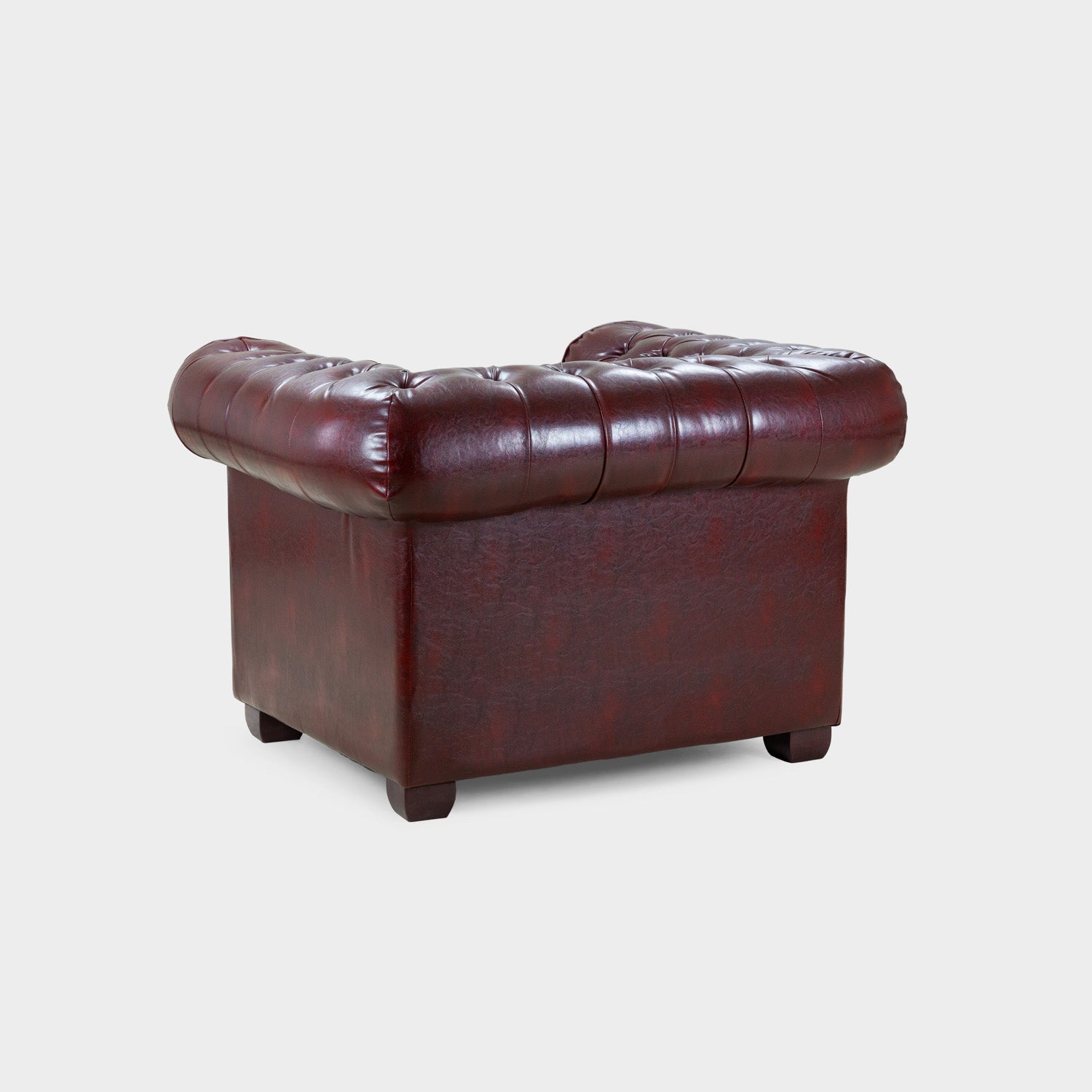 Chesterfield Sofa Oxblood Red Armchair