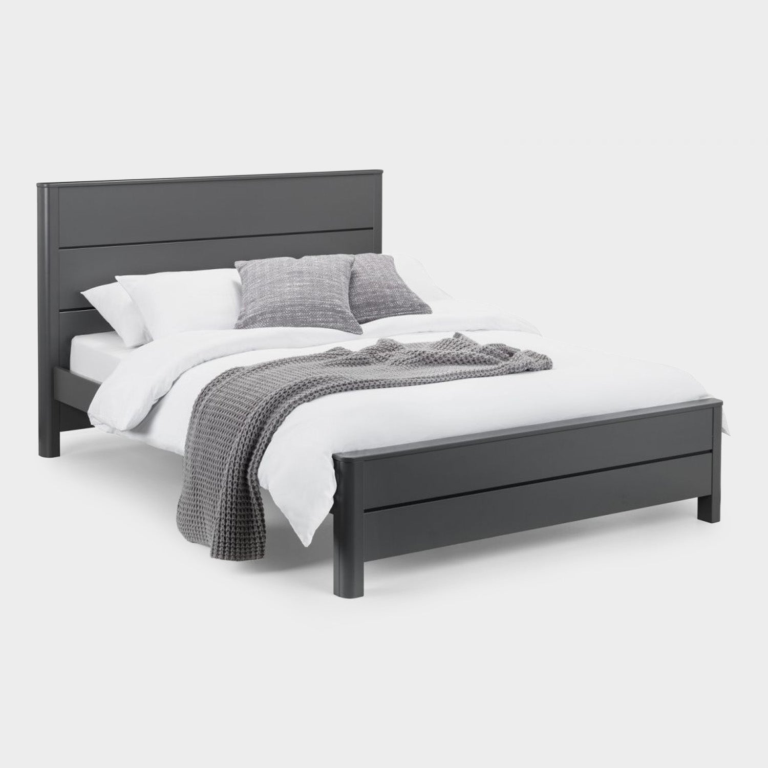 Chloe Bed Frame King Storm Grey Black