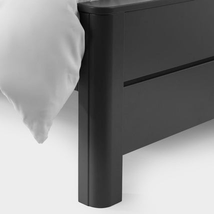 Chloe Bed Frame Double Storm Grey/Black