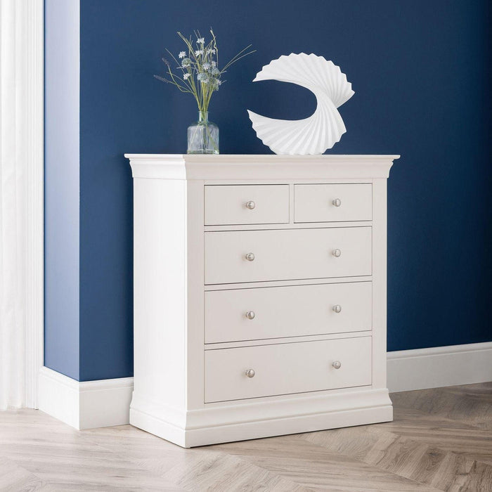 Clove Chest White 3+2 Drawer