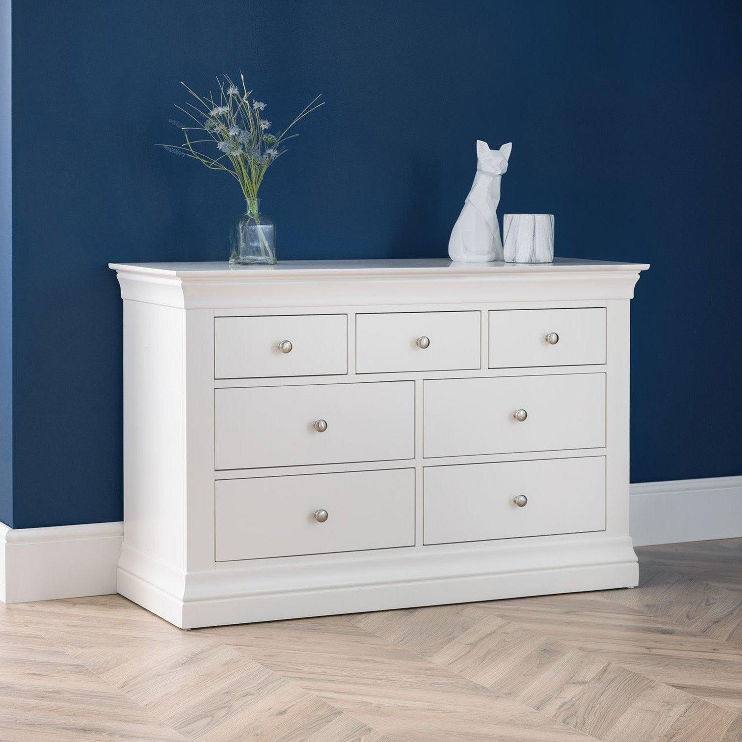 Clove Chest White 4+3 Drawer