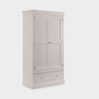Clove Wardrobe Grey 2 Door 1 Drawer