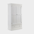 Clove Wardrobe White 2 Door 1 Drawer