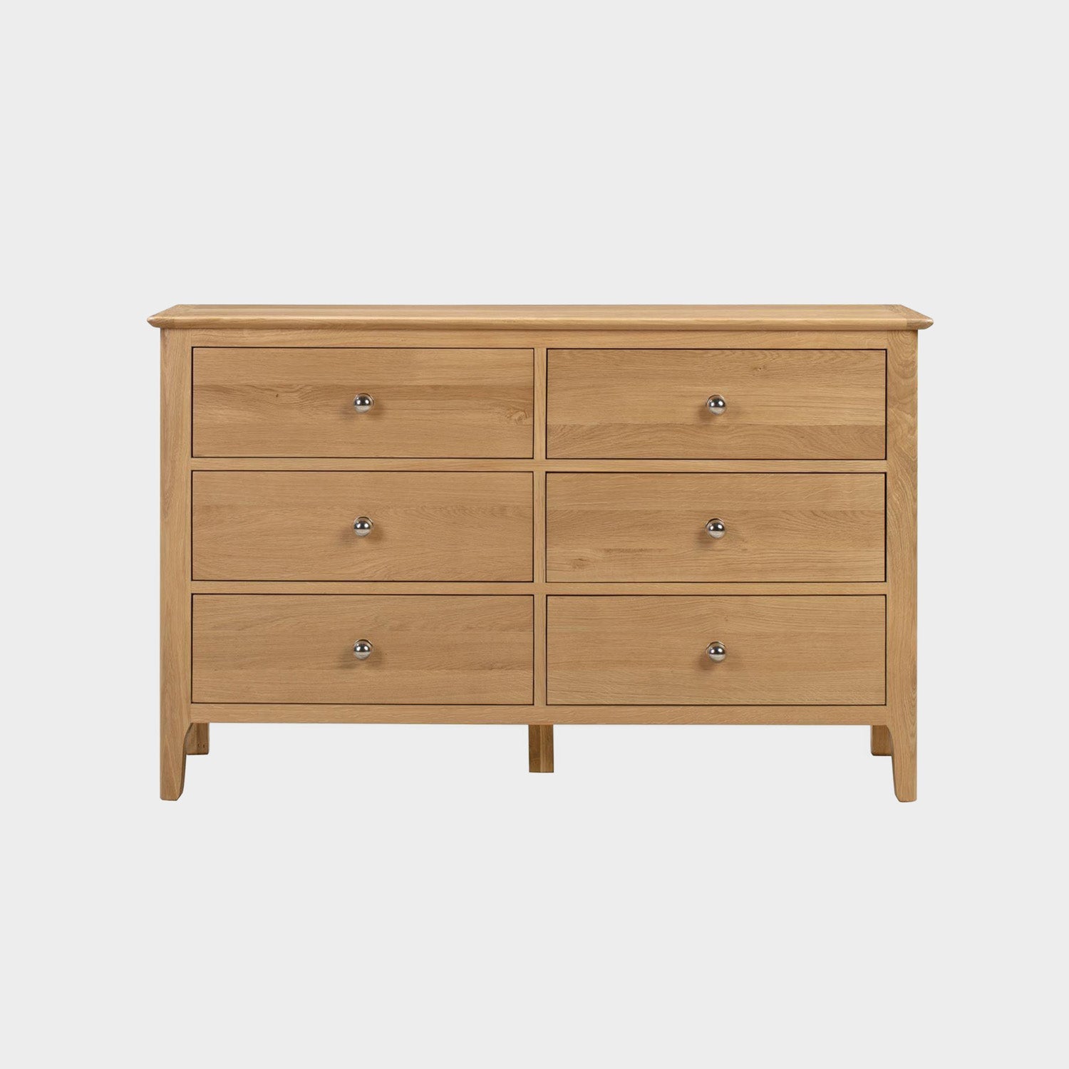 Cole Chest Oak 6 Drawer Wide