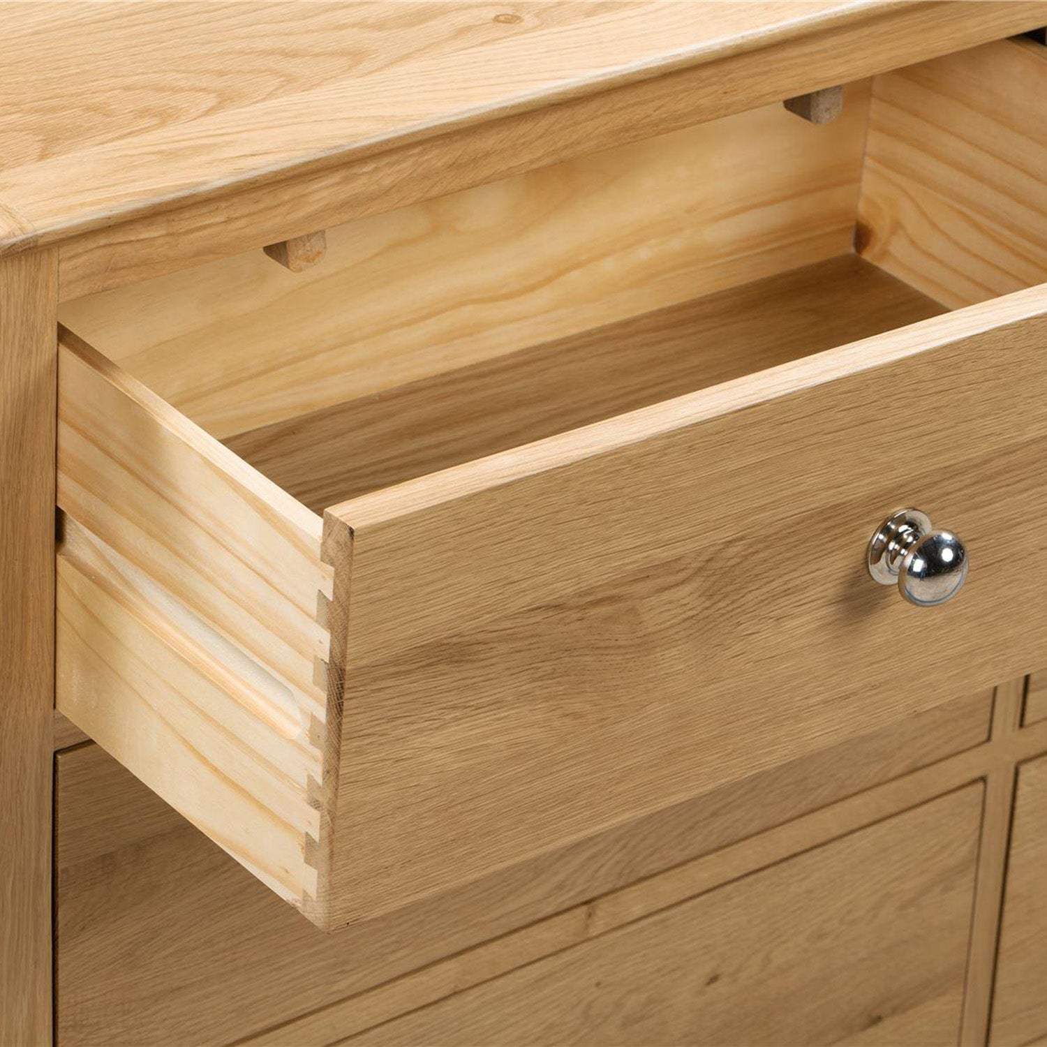 Cole Chest Oak 6 Drawer Wide