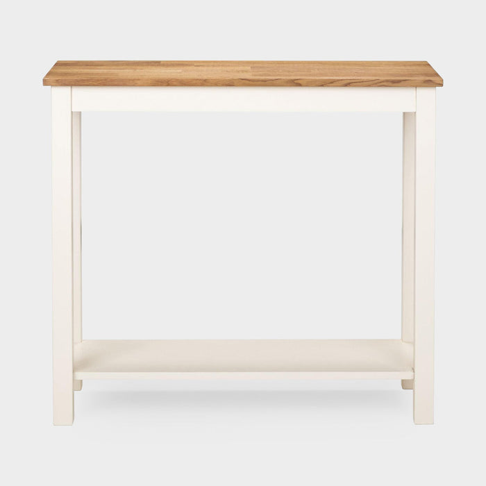 Connie Console Table Ivory/Oak