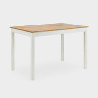 Connie Rectangular Dining Table Ivory/Oak
