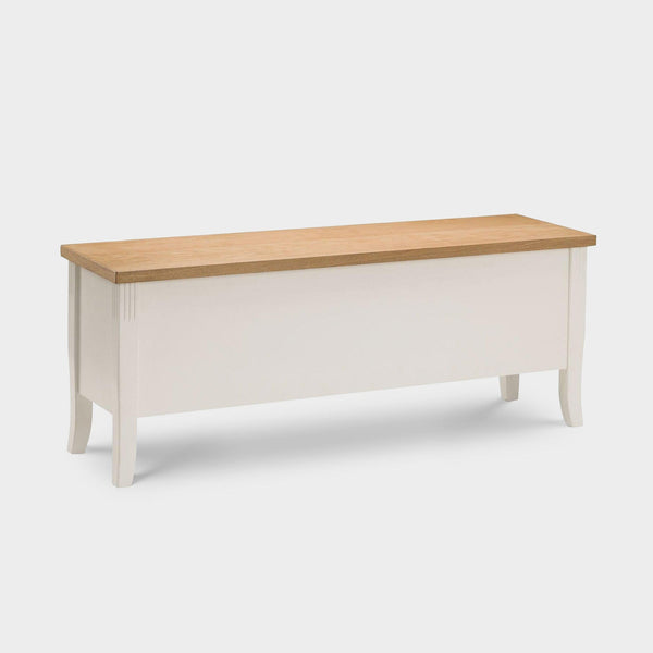Dara Storage Bench Ivory/Oak | Bench | Honeypot Furniture