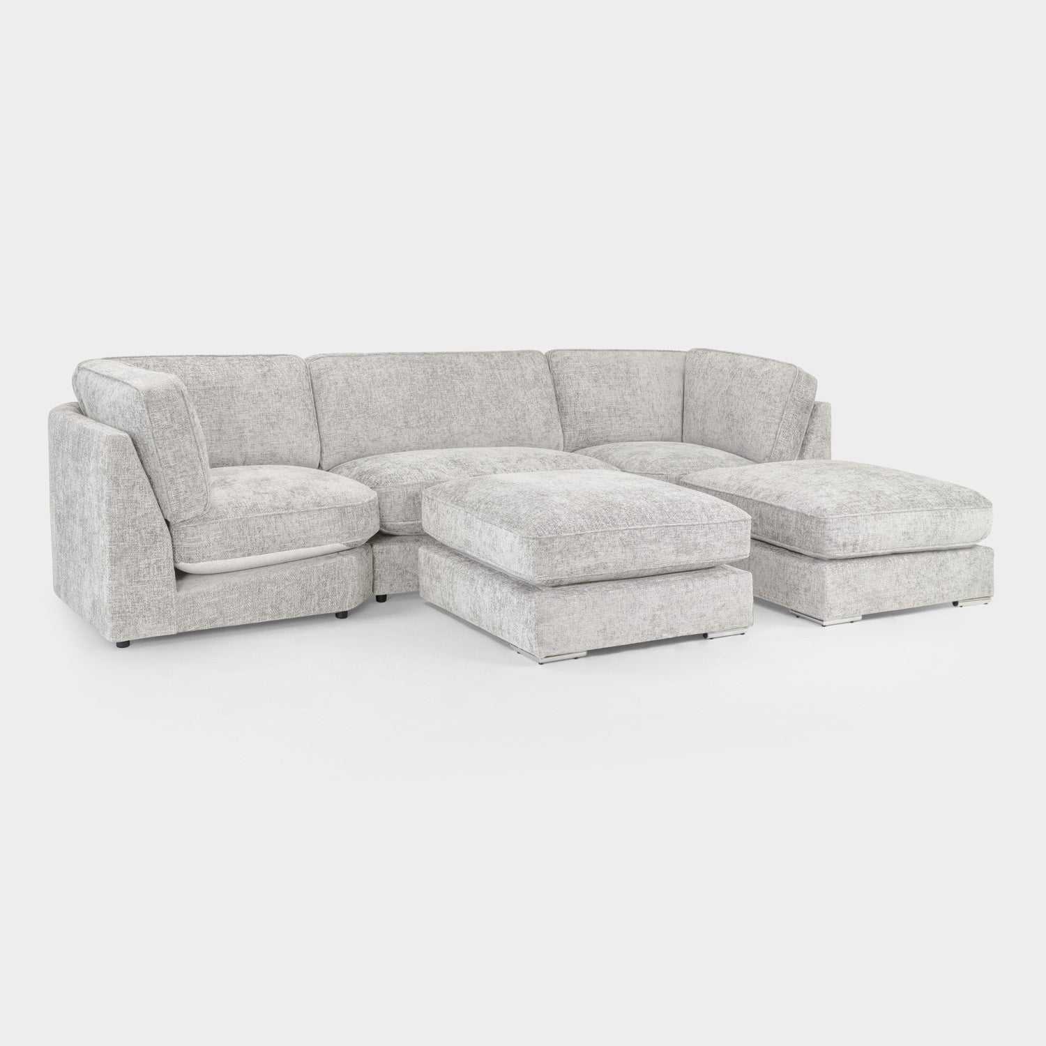 Esma Sofa Ivory U Shape Corner